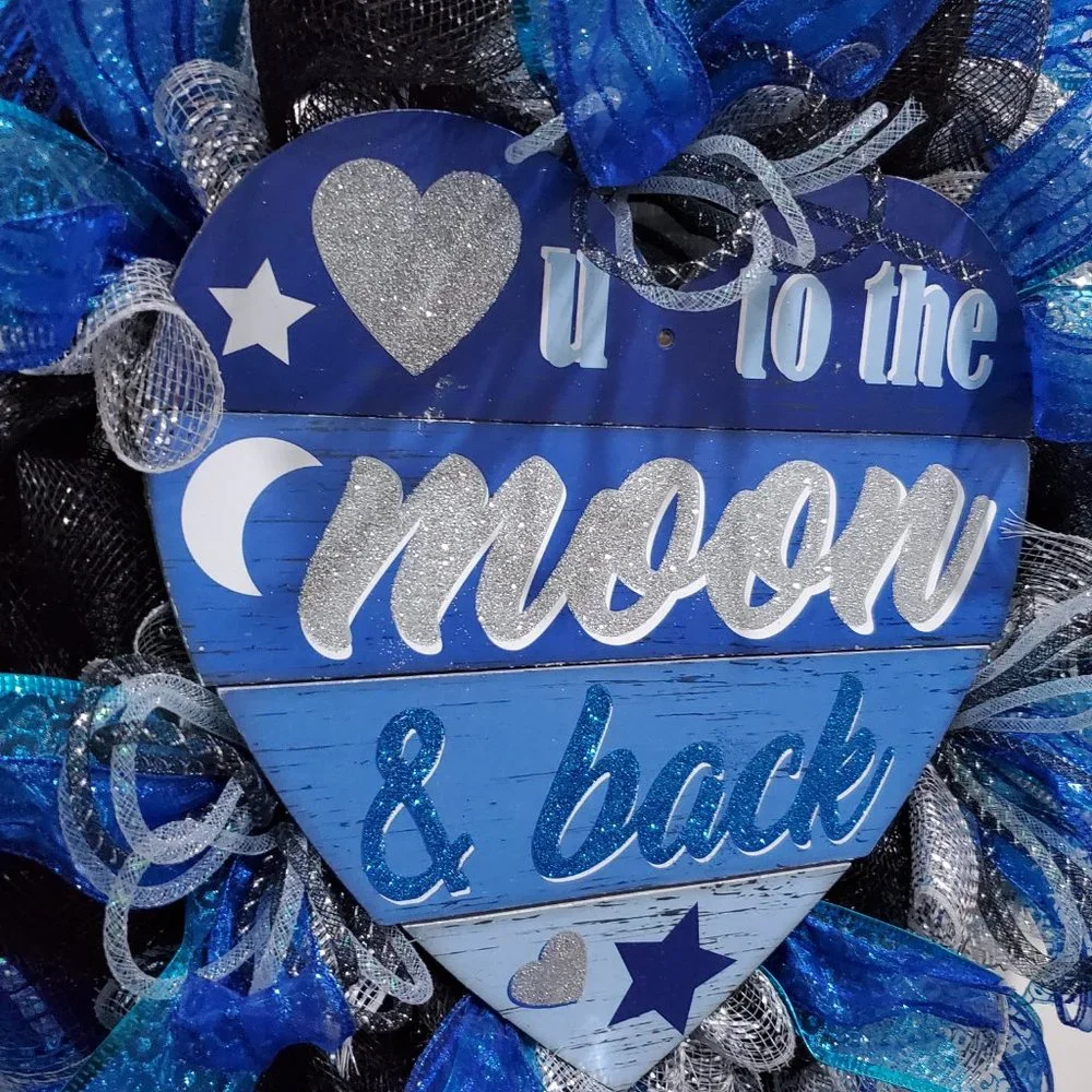 Love You to the Moon and Back Wreath